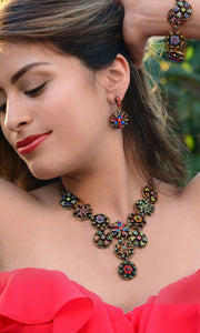 Calypso Rainbow Statement Necklace N499