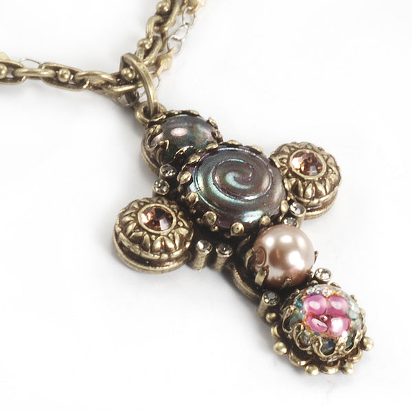 Ornate Cross Necklace N662
