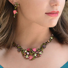 Load image into Gallery viewer, Satin Glass Leaves Necklace and Earrings  N671|E1203
