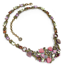 Load image into Gallery viewer, Satin Glass Leaves Necklace and Earrings  N671|E1203