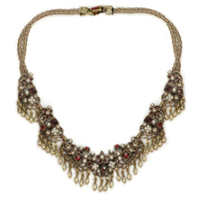 Load image into Gallery viewer, Somerset Garnet Crystal Statement Necklace