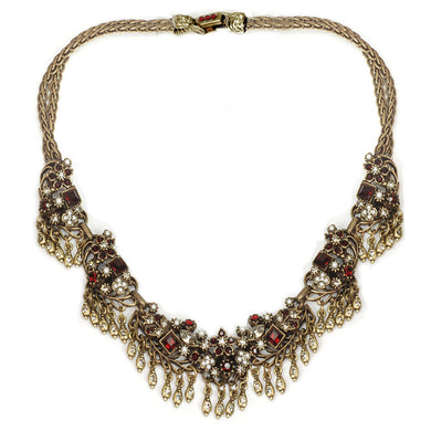 Somerset Garnet Crystal Statement Necklace