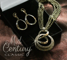 Load image into Gallery viewer, Mid Century Modern Slinky Hoop Earrings E1376