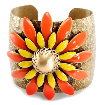 Pop Art Double Daisy Cuff - LAST ONE!!!