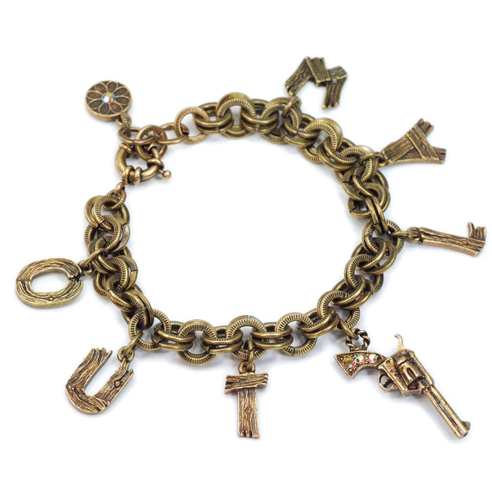 Outlaw Letter Charm Bracelet