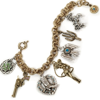 Western Cowgirl Charm Bracelet