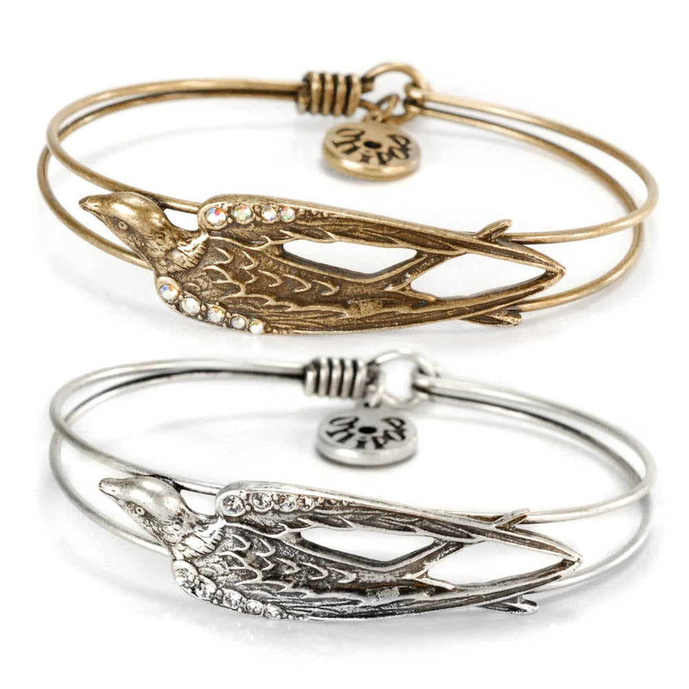 Bird Bangle Bracelets