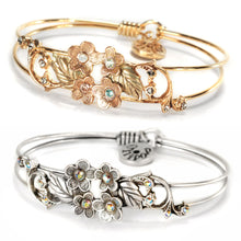 Load image into Gallery viewer, Little Flowers Bangle Bracelet BR352