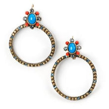 Load image into Gallery viewer, Sweetwater Hoop Earrings E291 - sweetromanceonlinejewelry