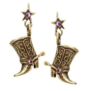 Cowgirl Boot Earrings OL_E319 - sweetromanceonlinejewelry