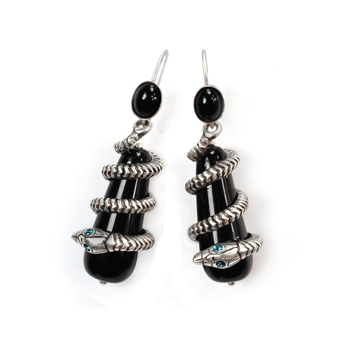 Coiled Snake Earrings E344