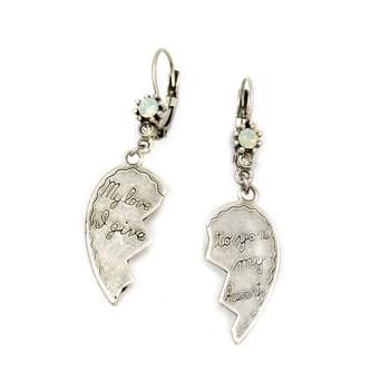 I Give You My Heart Earrings E346 - sweetromanceonlinejewelry