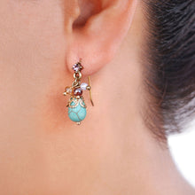 Load image into Gallery viewer, Magnesite Cluster Earrings E357