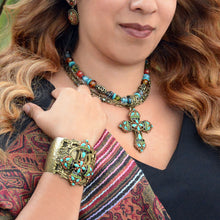 Load image into Gallery viewer, Mayan Cross Necklace OL_N124