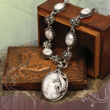 Load image into Gallery viewer, Southwest Desert Lizard Gemstone Necklace