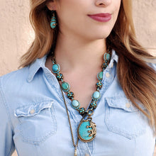 Load image into Gallery viewer, Southwest Desert Lizard Gemstone Necklace