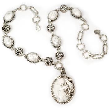 Southwest Desert Lizard Gemstone Necklace - sweetromanceonlinejewelry