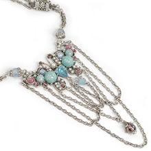 Load image into Gallery viewer, Tang Gemstone Butterfly Necklace N261-SIL