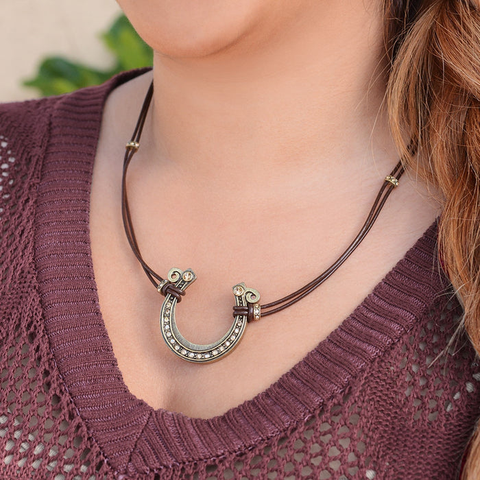 Get Lucky Horseshoe Necklace N286