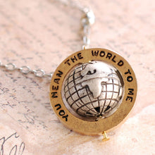Load image into Gallery viewer, &quot;You mean the world to me&quot; Necklace OL_N315 - sweetromanceonlinejewelry