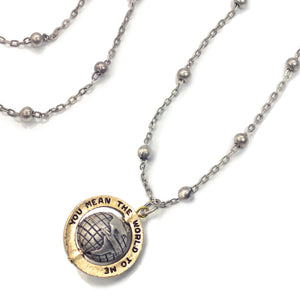 "You mean the world to me" Necklace OL_N315