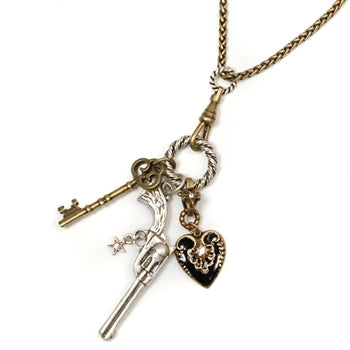 Annie Oakley Tribute charms Necklace N335