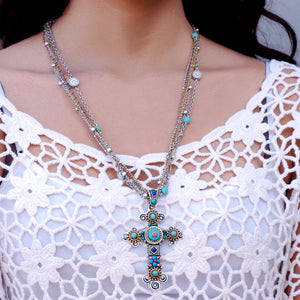 Desert Gypsy Cross Necklace N348
