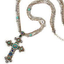 Load image into Gallery viewer, Desert Gypsy Cross Necklace N348