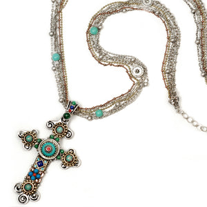 Desert Gypsy Cross Necklace N348