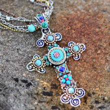 Load image into Gallery viewer, Desert Gypsy Cross Necklace N348