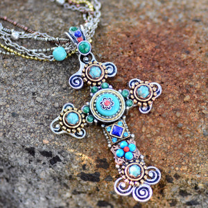 Desert Gypsy Cross Necklace N348