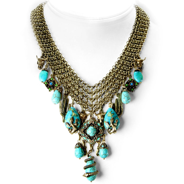 Southwest Desert Creatures Collar Necklace