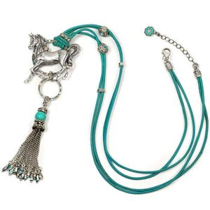 Prancing Pony Necklace OL_N386 - sweetromanceonlinejewelry