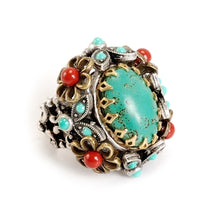 Load image into Gallery viewer, Mojave Turquoise Desert Ring