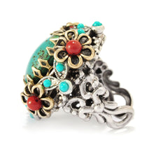 Load image into Gallery viewer, Mojave Turquoise Desert Ring