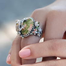 Load image into Gallery viewer, Silver Sculpture Frog Ring