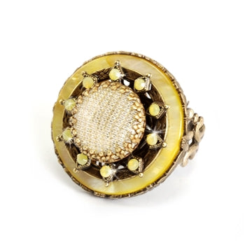 Ivory Mesh Sunshine Ring