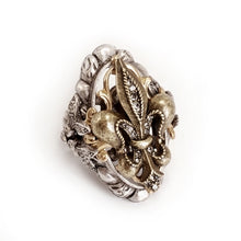 Load image into Gallery viewer, French Ritz Fleur De Lis Ring