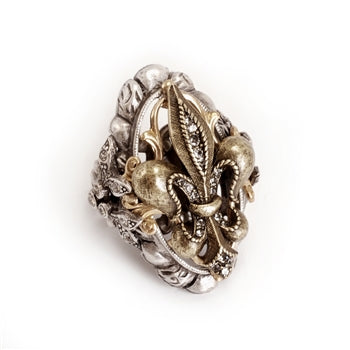 French Ritz Fleur De Lis Ring