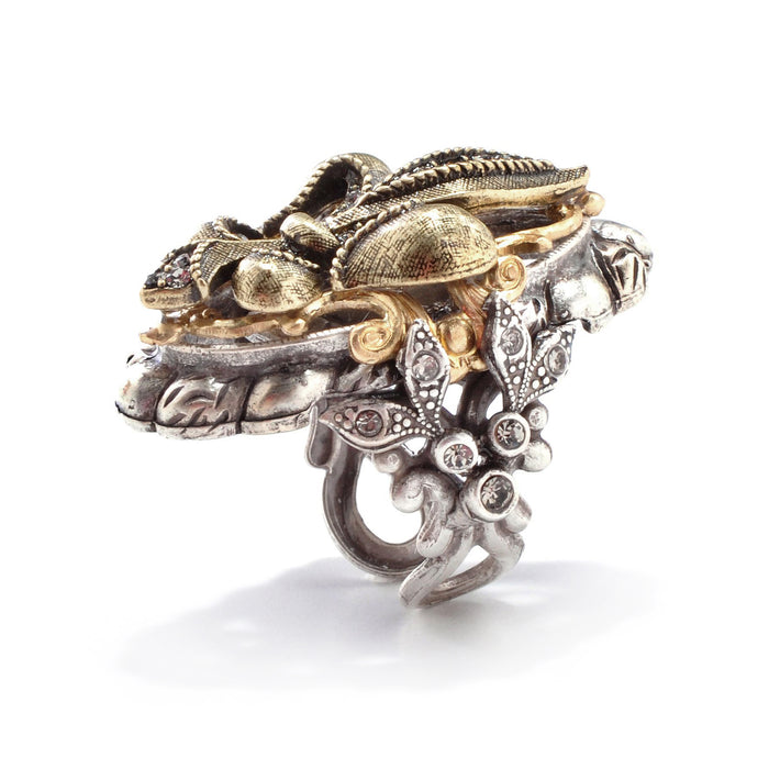 French Ritz Fleur De Lis Ring  R336