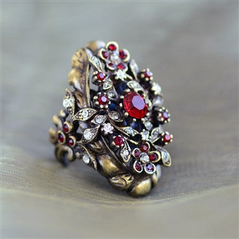 Victorian Garnet Crystal Ring