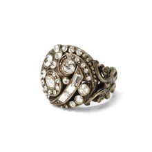 Load image into Gallery viewer, Art Deco Geometric Swirl Vintage Ring OL_R425 - sweetromanceonlinejewelry