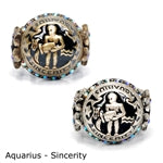 Aquarius Zodiac Rings R426-AQ