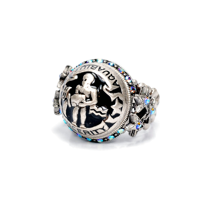 Aquarius Zodiac Rings R426-AQ