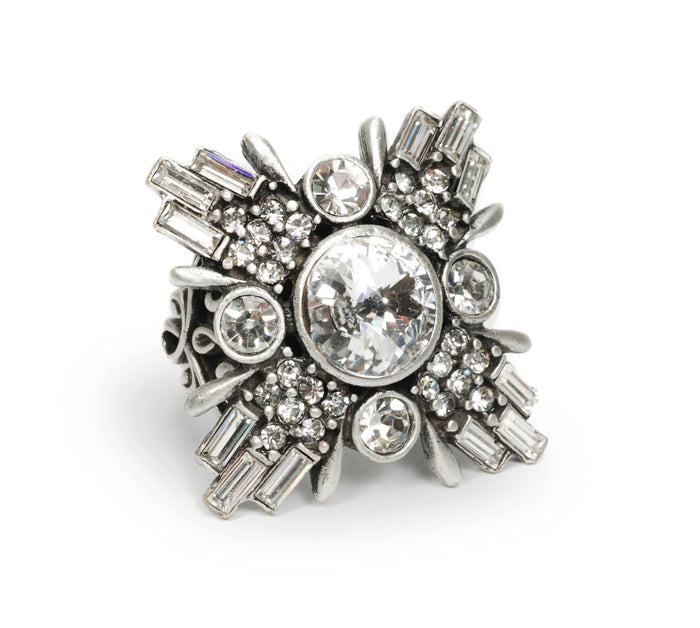 Art Deco Fireworks Ring R435