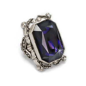 Grand Octagon Crystal Ring