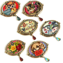 Load image into Gallery viewer, Retro Love Set of 6 Valentines Pins