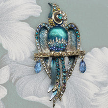 Load image into Gallery viewer, Art Deco Macaw Parrot Pin Brooch