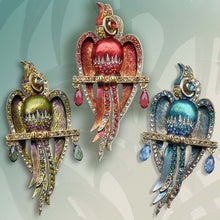 Load image into Gallery viewer, Art Deco Macaw Parrot Pin Brooch