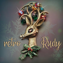Load image into Gallery viewer, Mrs. Claus&#39; Rudolf the Reindeer Pin